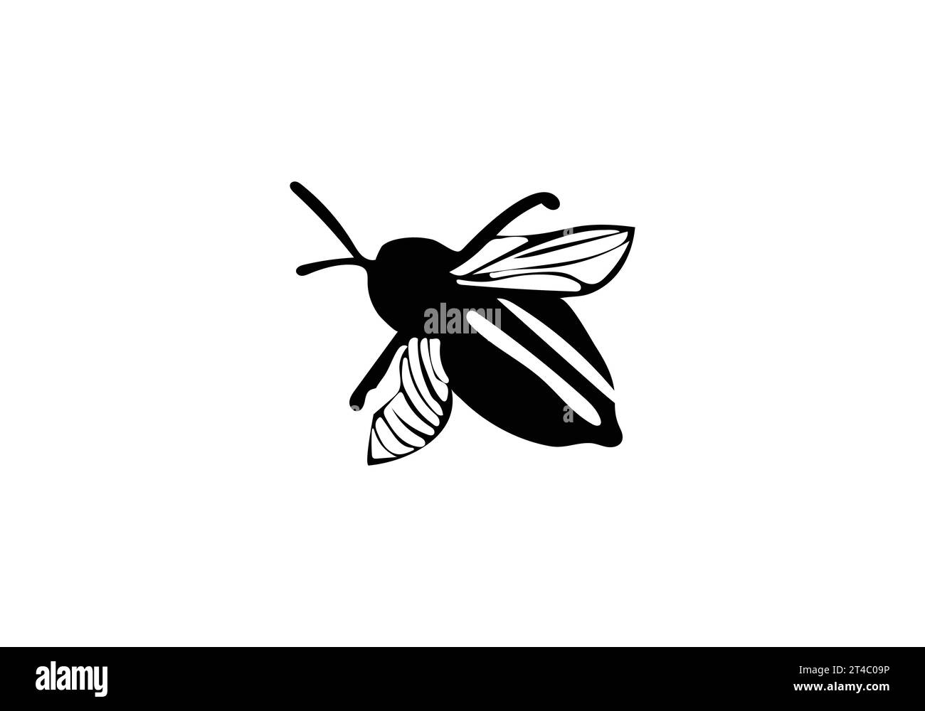 Barbut's Cuckoo Bumblebee Minimal Style Icon Illustration Stock Vektor