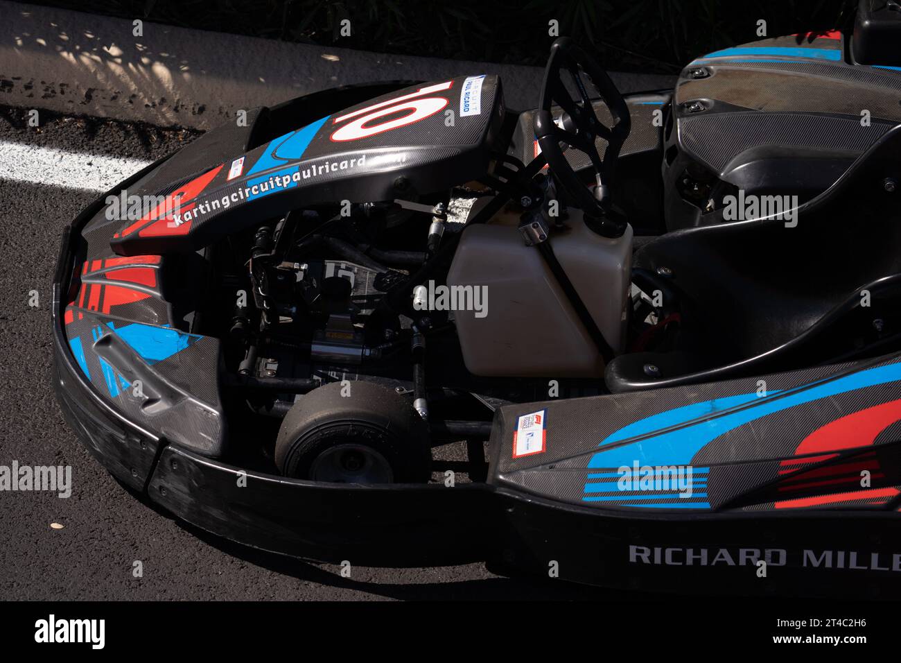 Go-Kart auf offener Strecke auf dem Karting Circuit Paul Ricard Stockfoto