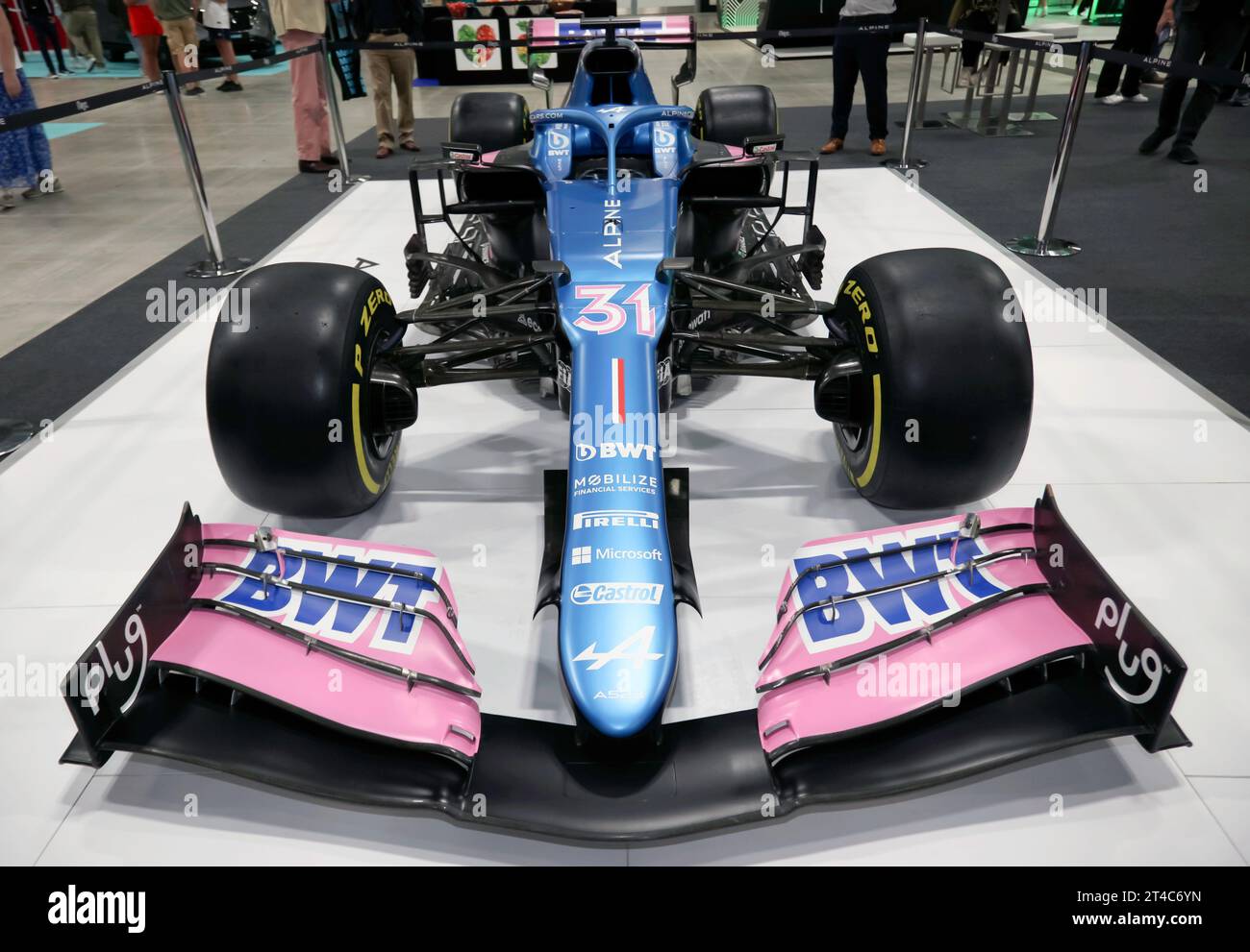 Daniel Riccardos 2020, RS20 Renault F1 Team Car, ausgestellt auf der British Motor Show 2023 Stockfoto