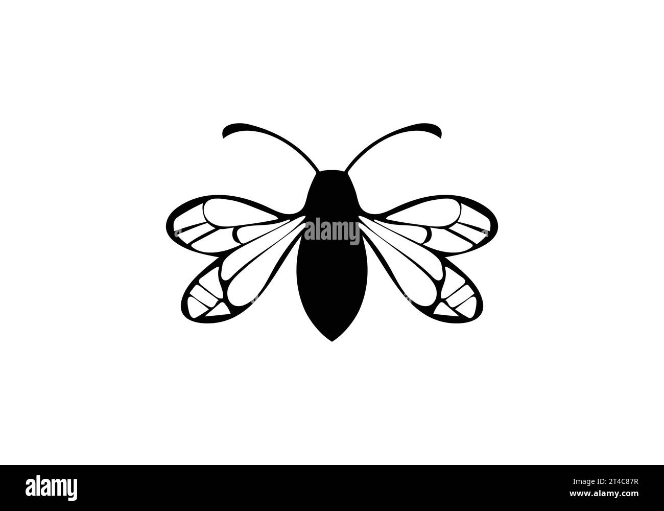 Minimalistischer Stil Barbut s Kuckuckshumblebee-Icon-Illustration Stock Vektor