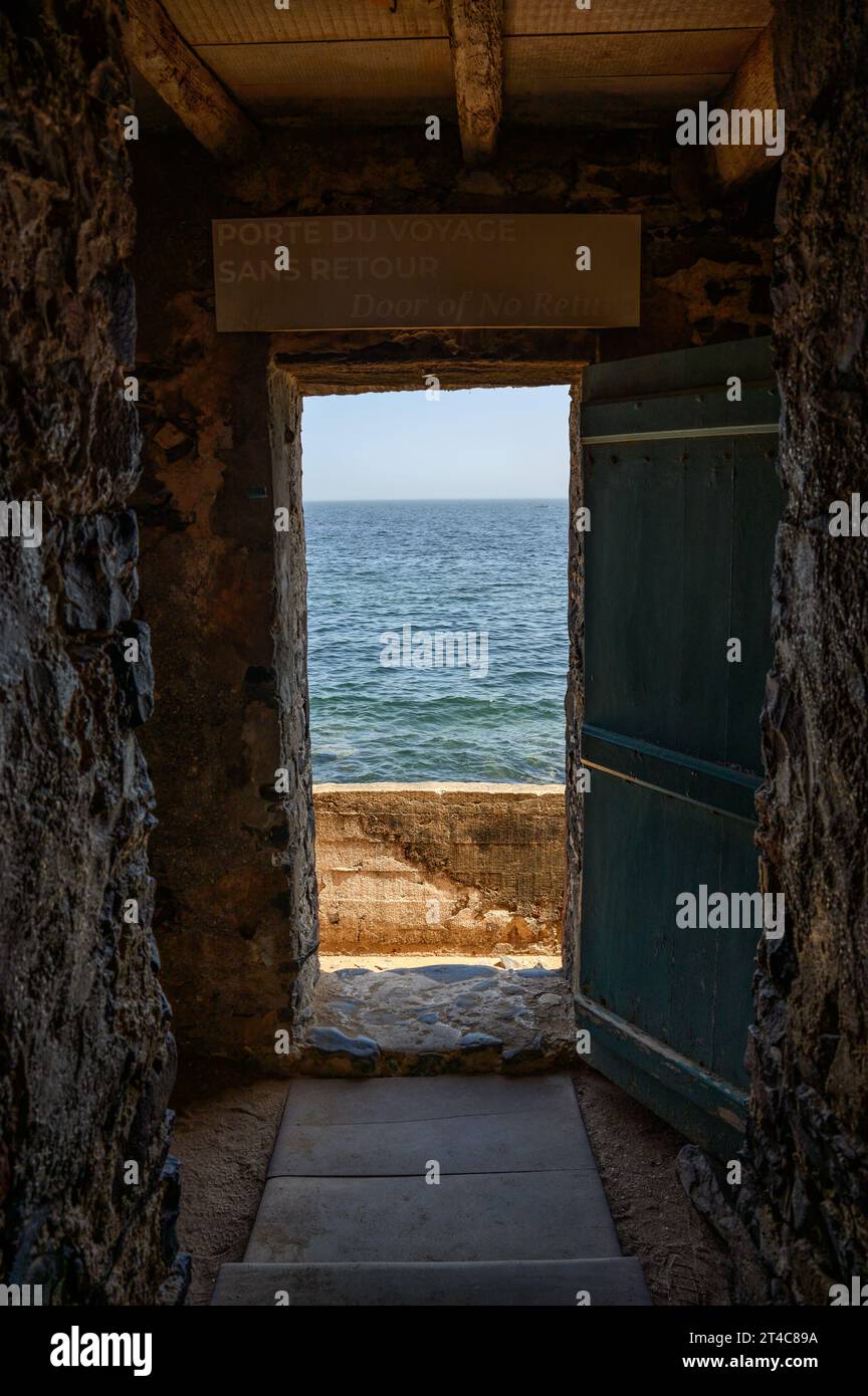 "Door of No Return" öffnet sich zum Atlantischen Ozean auf Goree Island, Senegal Stockfoto