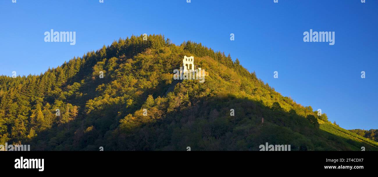 Burgruine Grevenburg, Deutschland, Rheinland-Pfalz, Traben-Trarbach Stockfoto