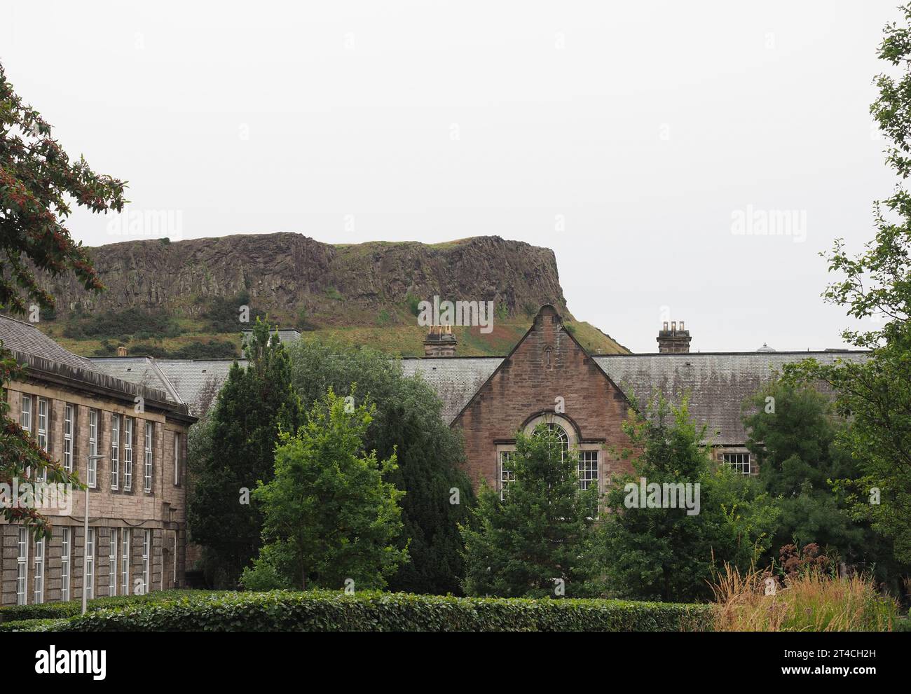 Arthur's Seat Hill im Holyrood Park in Edinburgh, Großbritannien Stockfoto