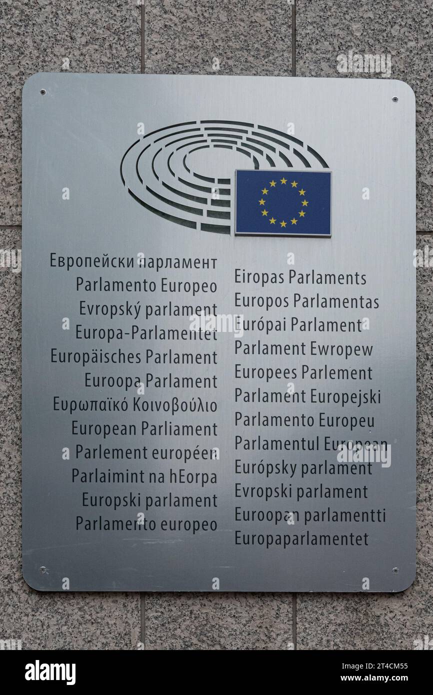 Europäisches Parlament In Brüssel Stockfoto