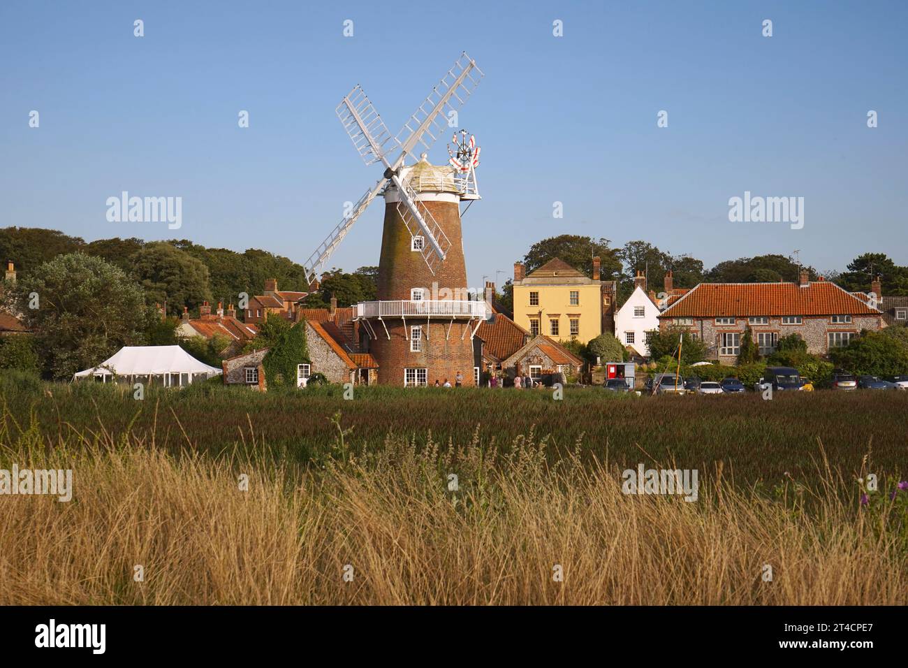Cley Windmill, in der Nähe von Blakeney, Norfolk Stockfoto