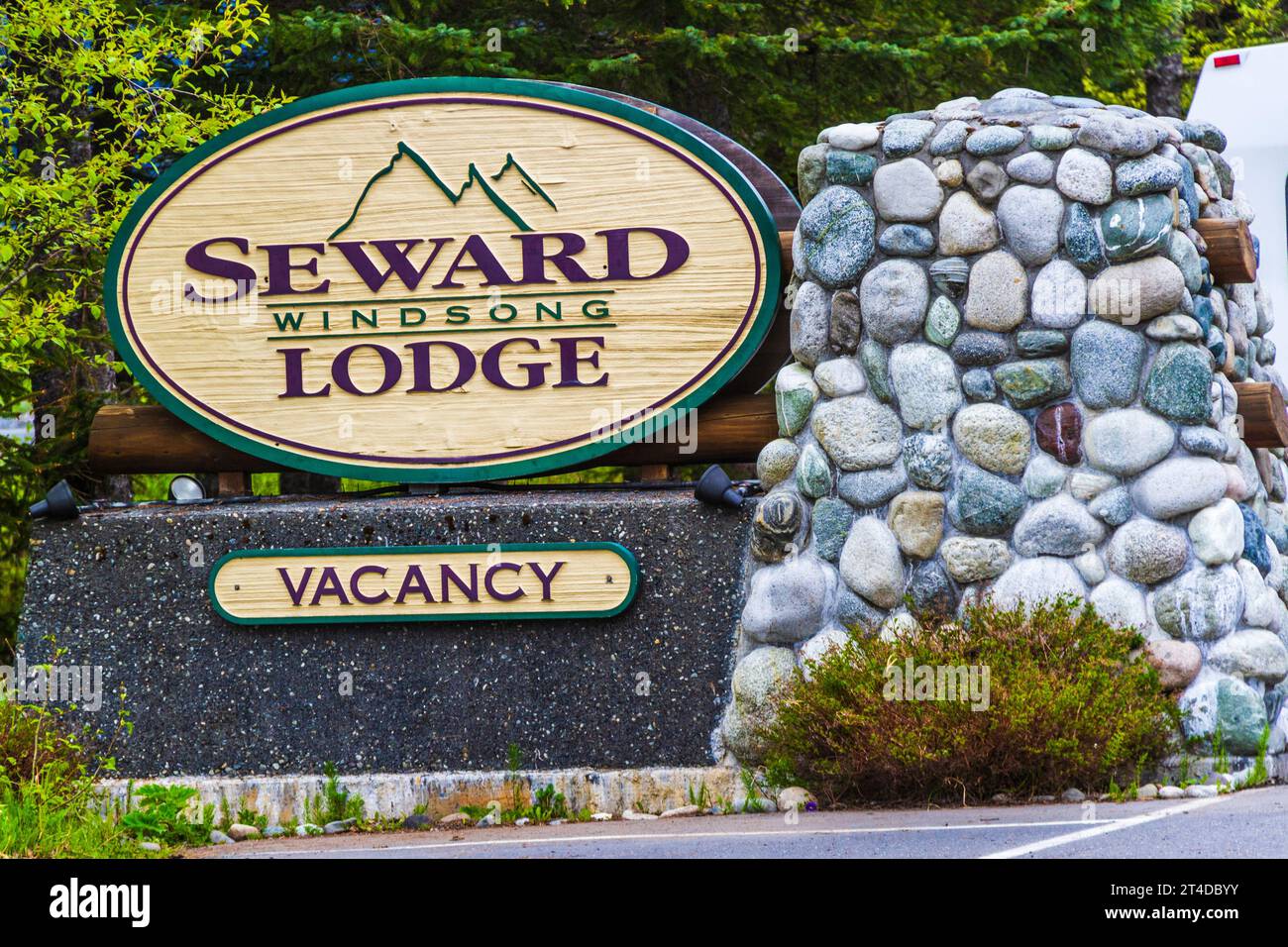 Seward Windsong Lodge auf der Kenai Peninsula in Seward, Alaska. Stockfoto