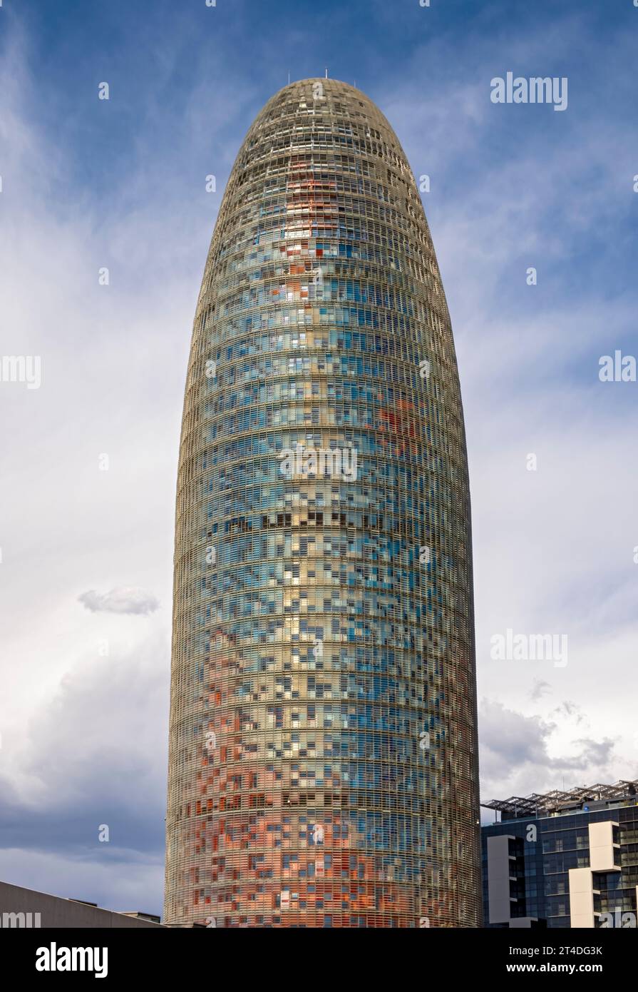 Torre Gloiries, auch bekannt als Torre Agbar, Barcelona, Spanien Stockfoto