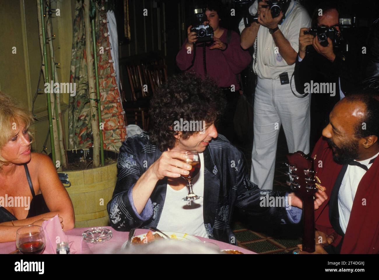 BOB DYLAN MIT CARROLL CHILDS AND RICHIE HAVENS ;F2446 ; Credit: Lynn McAfee / Performing Arts Images www.performingartsimages.com Stockfoto