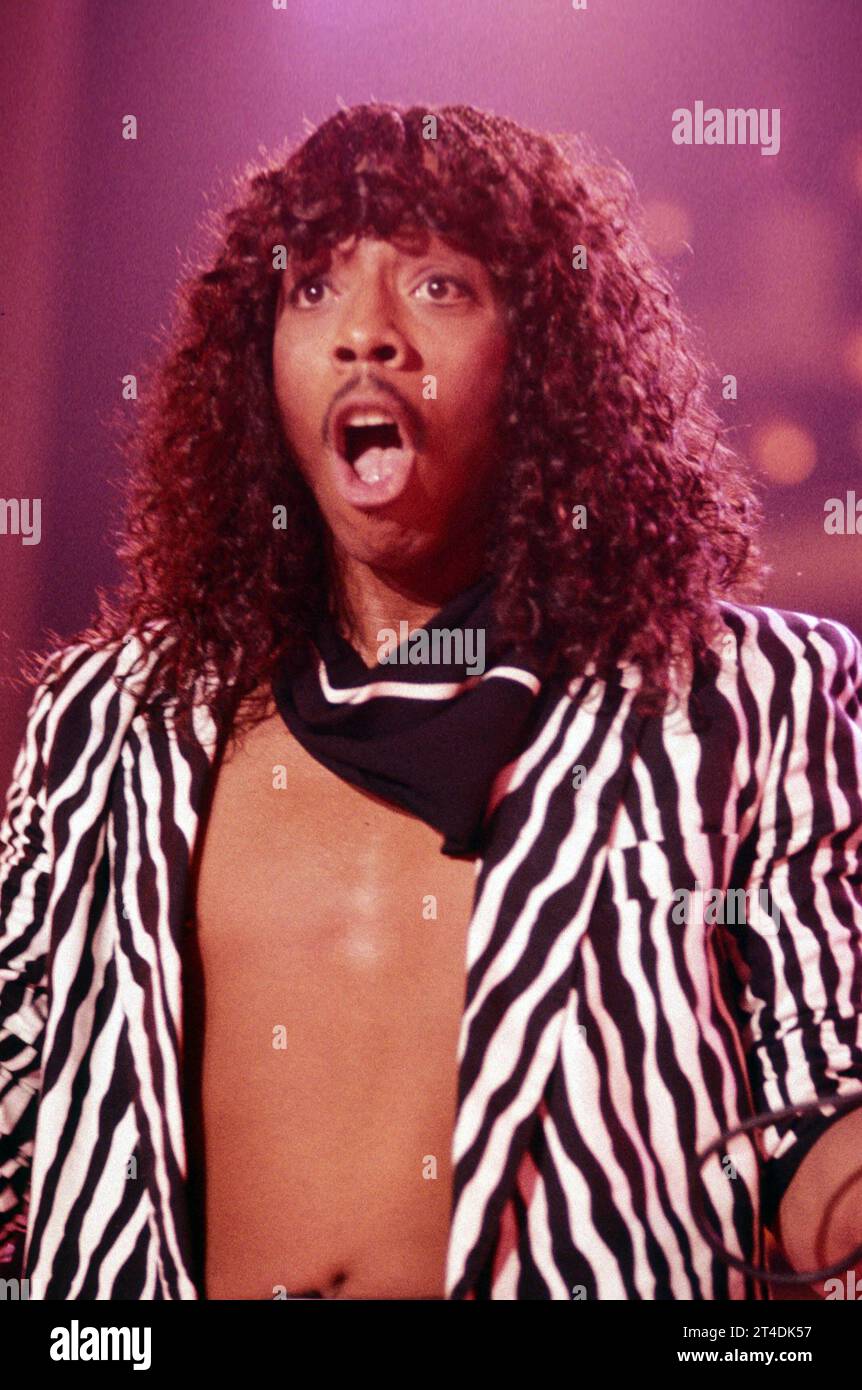 N1012 ;RICK JAMES 1983 ; Credit: Lynn McAfee / Performing Arts Images www.performingartsimages.com Stockfoto