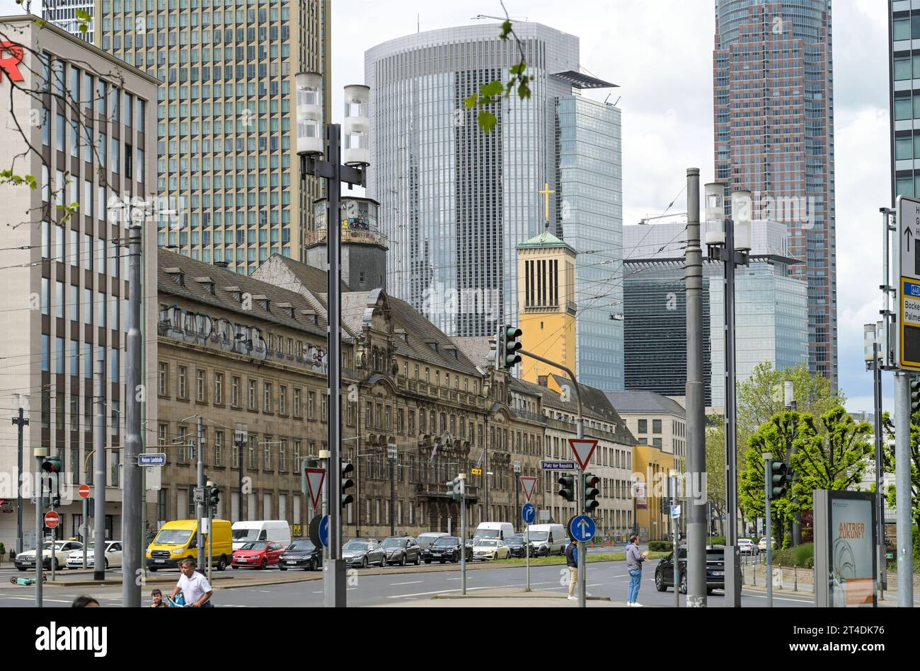 Altes Polizeipräsidium, Friedrich-Ebert-Anlage, Frankfurt, Hessen, Deutschland *** Altes Polizeipräsidium, Friedrich-Ebert-Anlage, Frankfurt, Hessen, Deutschland Credit: Imago/Alamy Live News Stockfoto