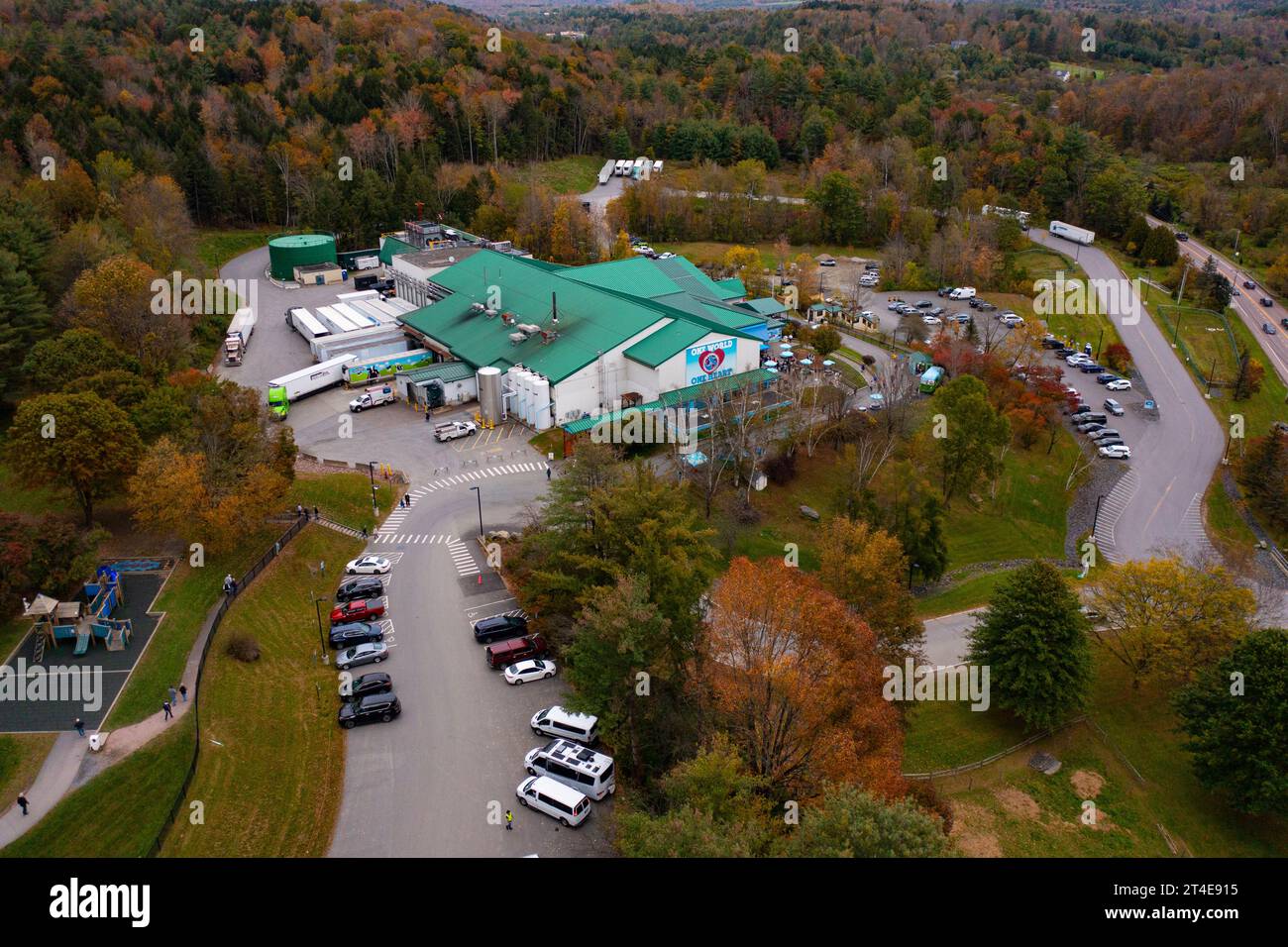 Ben and Jerry's Ice Cream Factory in Waterbury, Vermont Stockfoto
