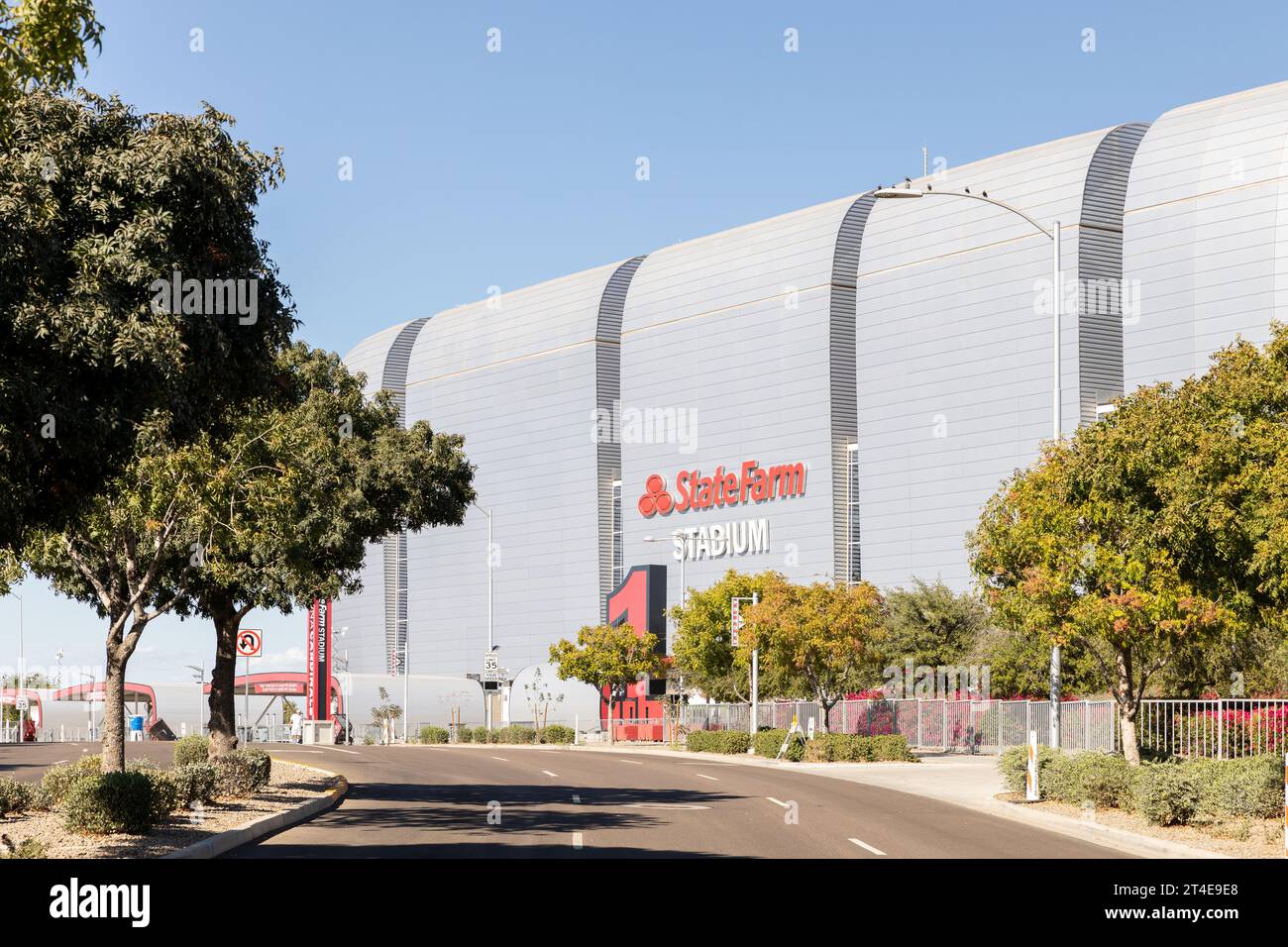 Das State Farm Stadium ist die Heimat der Arizona Cardinals der NFL. Stockfoto