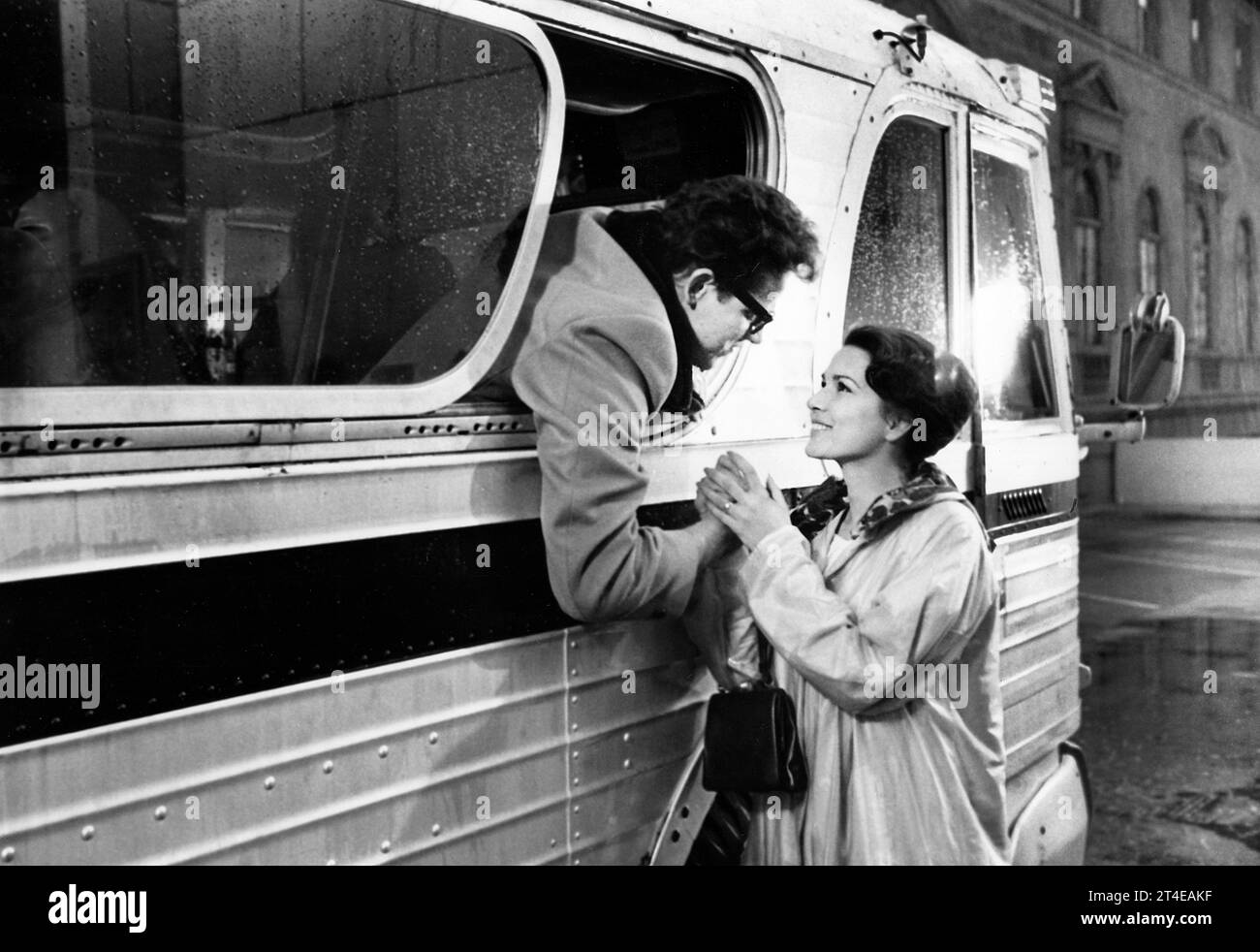 Gary Busey, Maria Richwine, am Set des Films „The Buddy Holly Story“, Columbia Pictures, 1978 Stockfoto