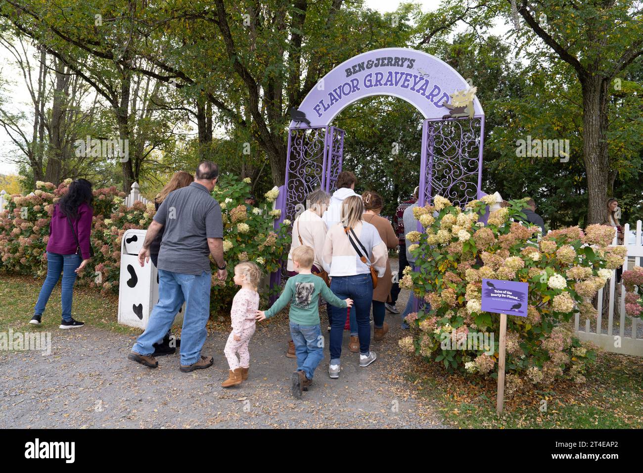 Ben and Jerry's Ice Cream Factory in Waterbury, Vermont Stockfoto