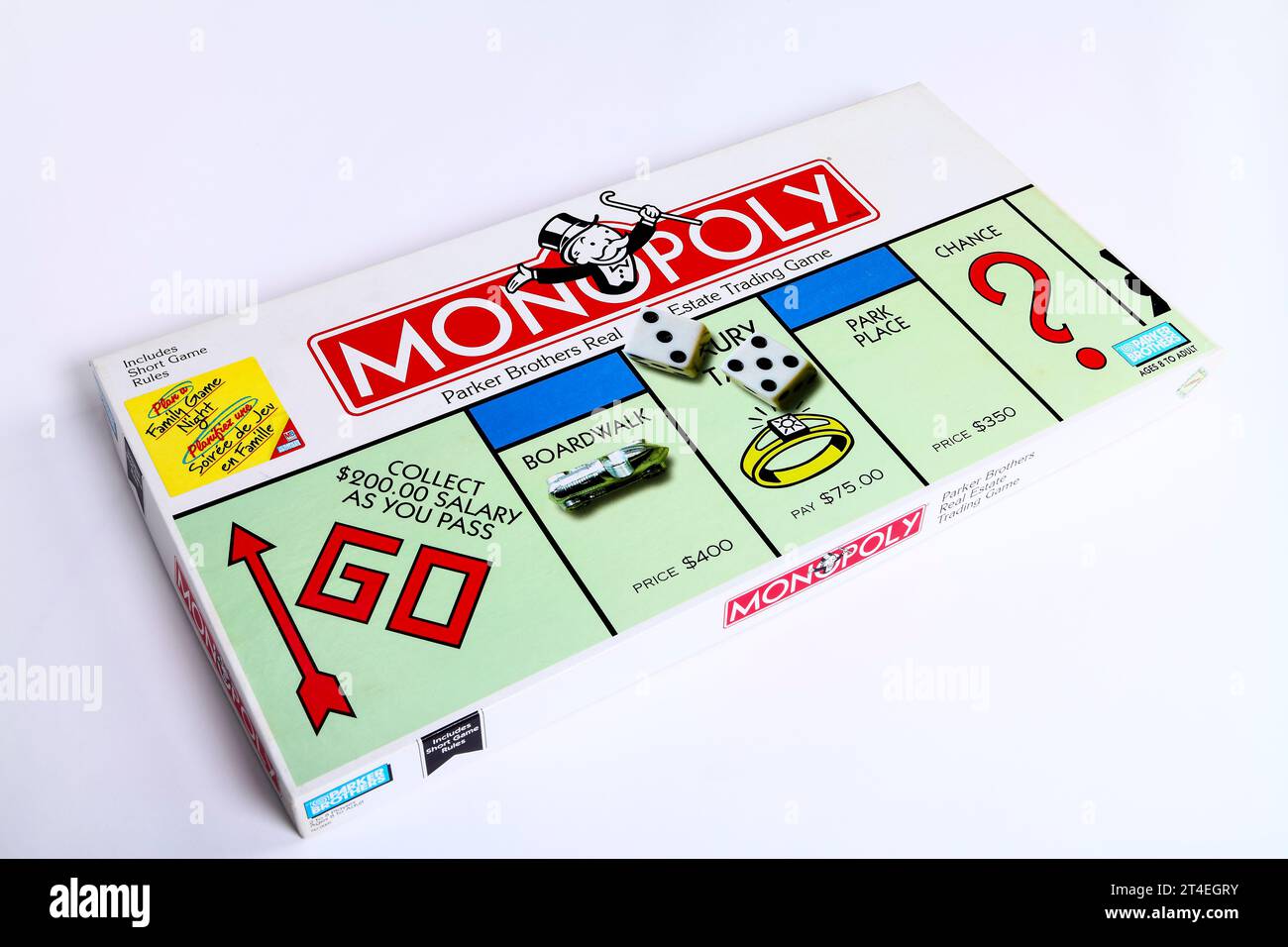 Parker Brothers Monopoly Estate Trading Board Spiel Stockfoto