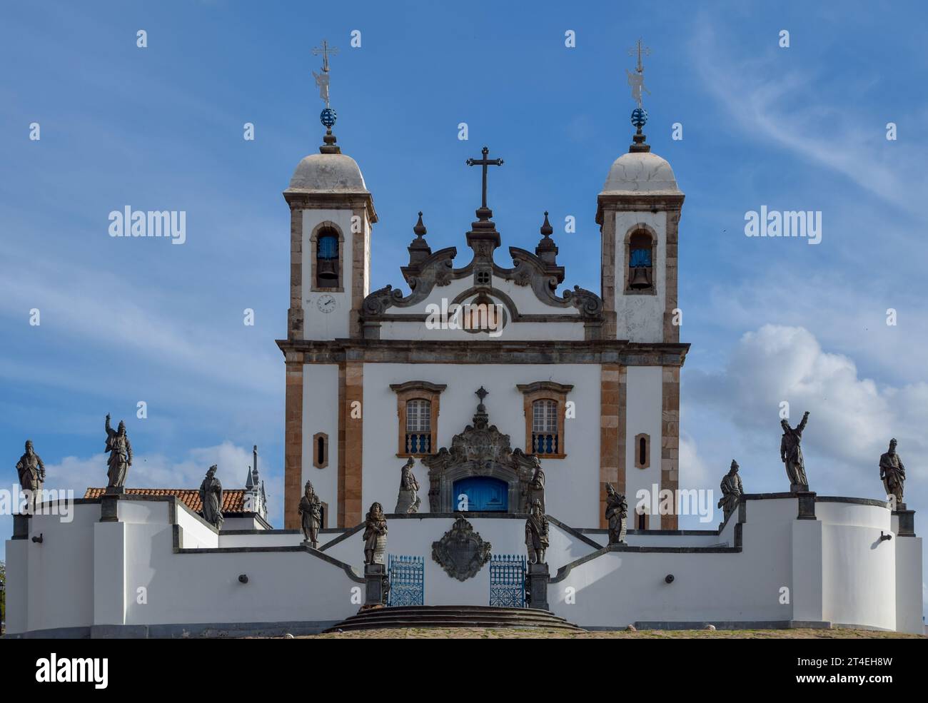 Die zwölf Propheten von Senhor Bom Jesus von Matosinhos Heiligtum Stockfoto