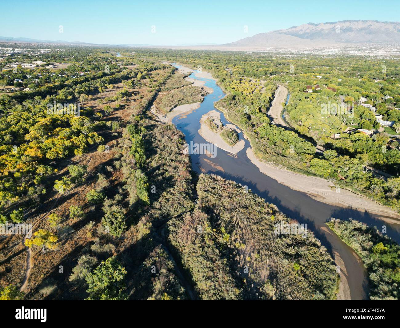Coors Bosque Trails, Rio Grande, Albuquerque, NM, USA Stockfoto