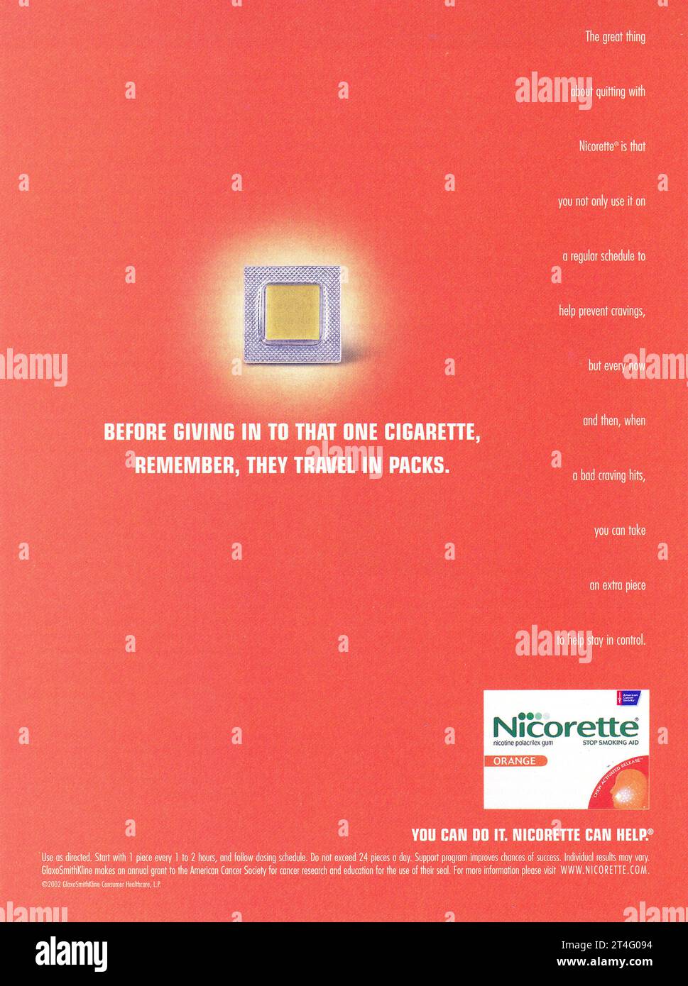 Vintage 'Time' Magazine 17. Februar 2003 Anzeige, USA Stockfoto