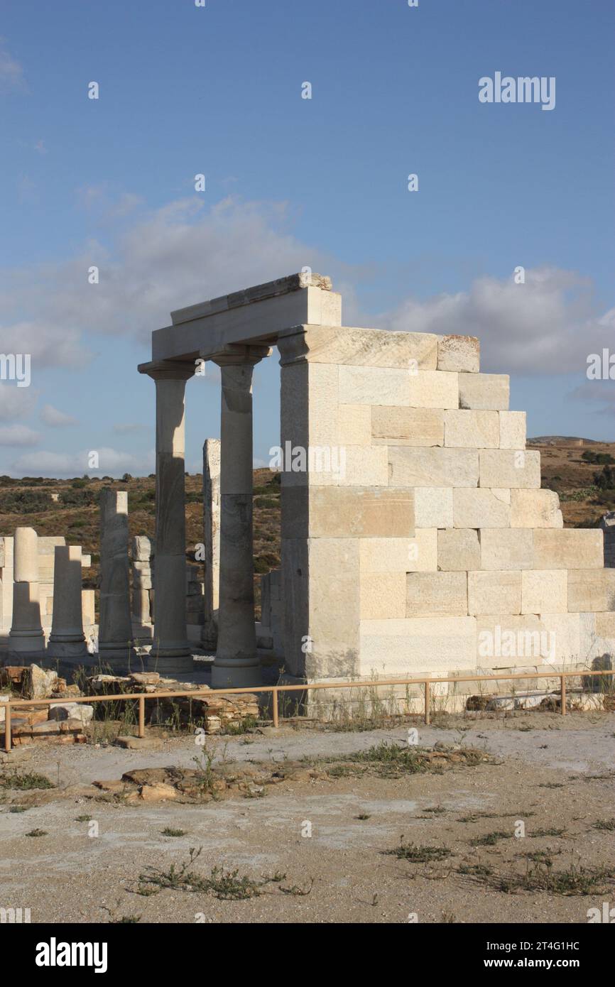 Der Tempel von Demeter auf Naxos Stockfoto