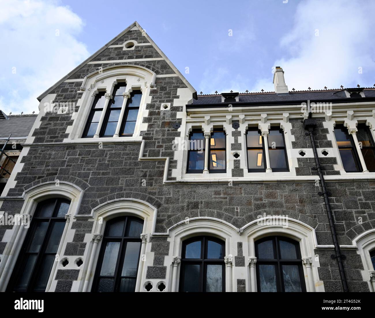 Die restaurierte große Halle im Christchurch Arts Centre, NZ Stockfoto