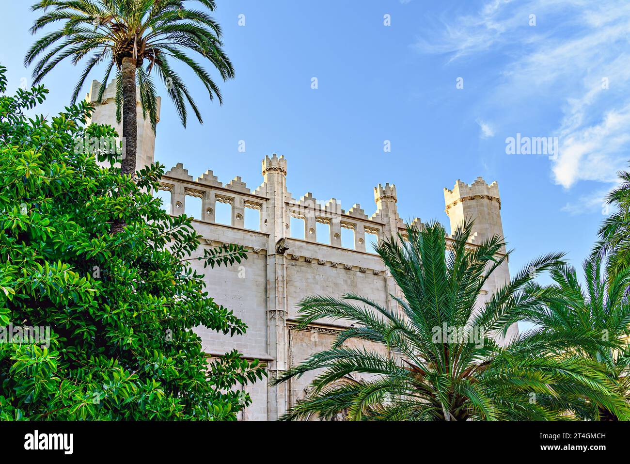 Königlicher Palast von La Almudaina, Palma de Mallorca Spanien Stockfoto