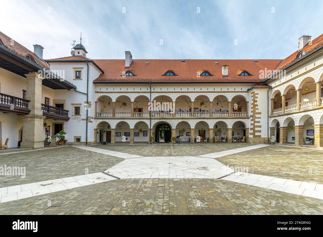 Königsschloss in Niepolomice, Polen. Stockfoto