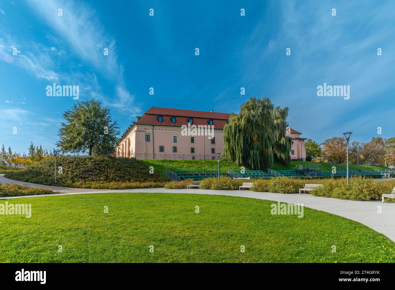 Königsschloss in Niepolomice, Polen. Stockfoto