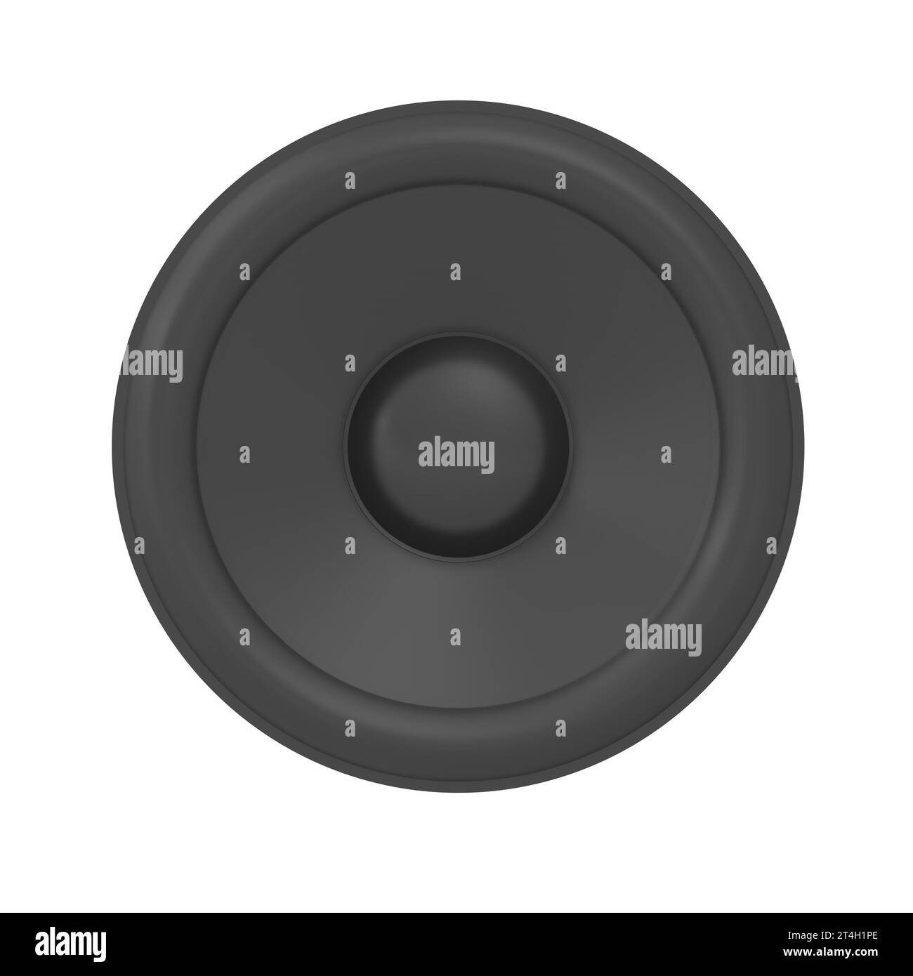 Lautsprecher. Isoliert. Lautsprecher. Audio. 3D-Abbildung. Stockfoto