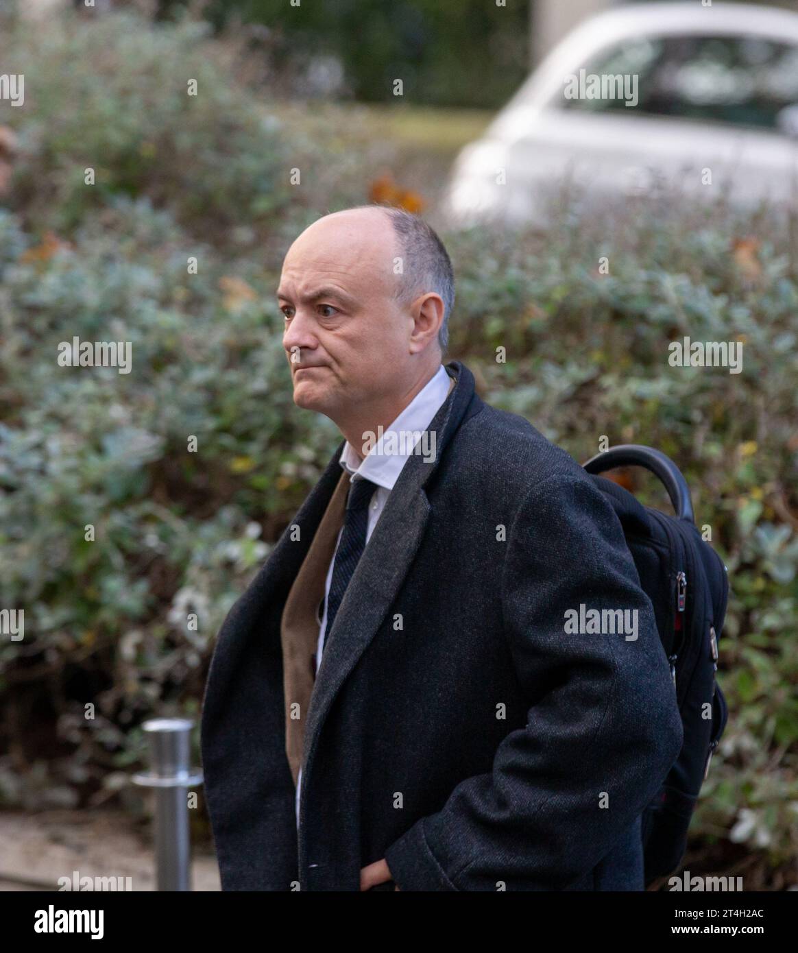 London, Großbritannien, 31. Oktober, Dominic Cummings, der ehemalige Chefberater von Boris Johnson, der gegen die Lockdown-Regeln verstoßen hat, wird heute bei der covid-19-Untersuchung Fragen stellen. Credit: Richard Lincoln/Alamy Live News Stockfoto