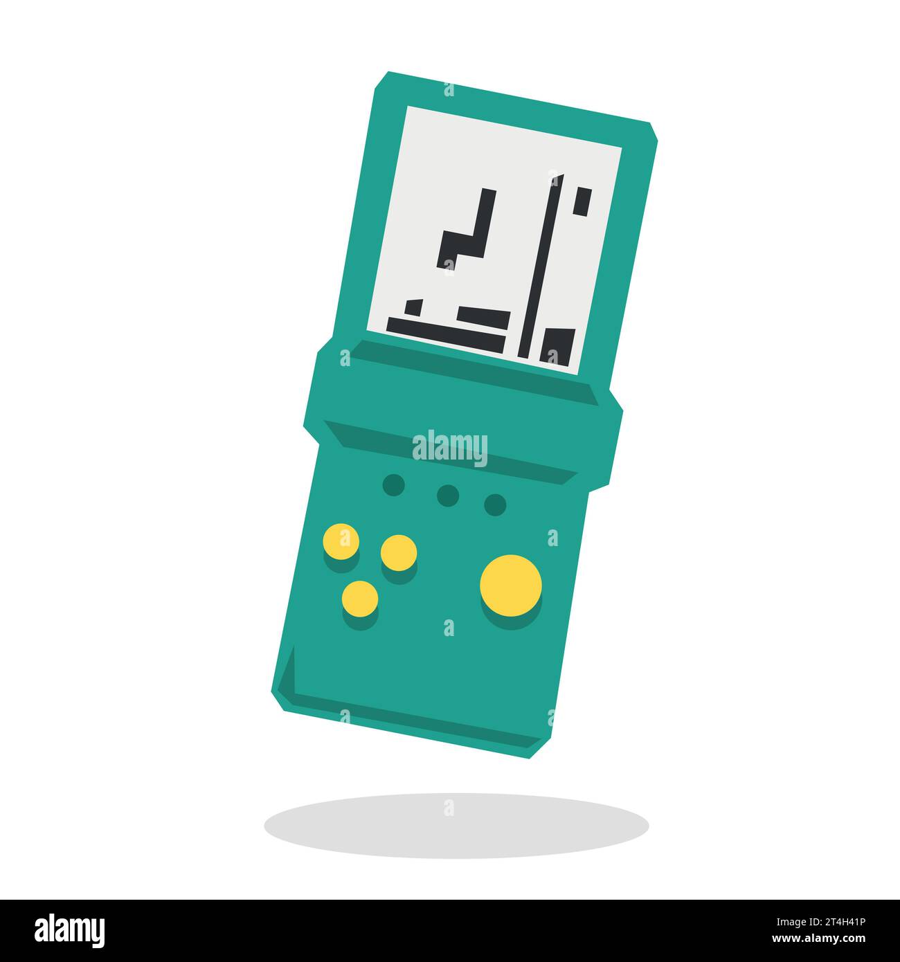 90er Jahre Spielzeug, grüne terris, Vektorgrafiken Stock Vektor