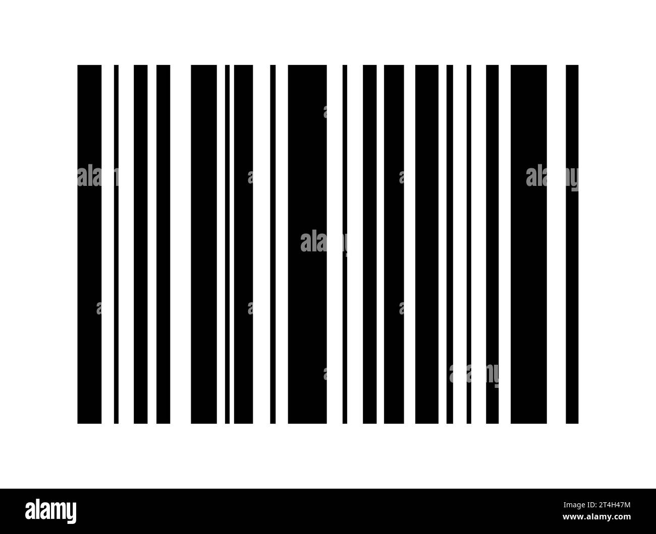 Barcode-Vektorsymbol. Barcode für flaches Web-Design. Isolierte Darstellung. Stock Vektor