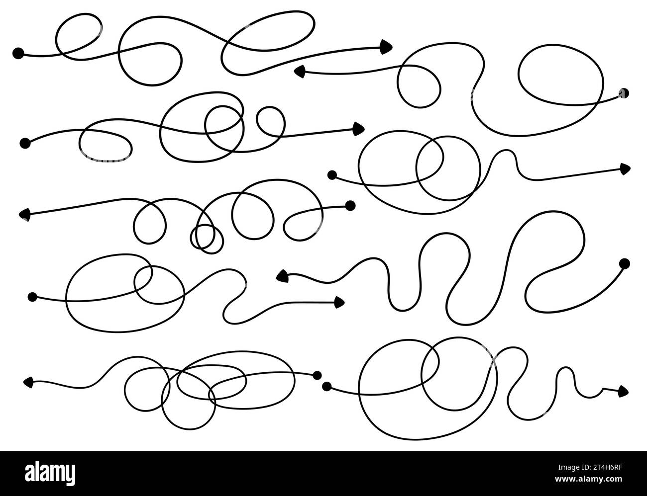 9 komplexer und einfacher Weg von Anfang bis Ende, großer Satz von Vektorabbildungen. Chaos Vereinfachung, Problemlösung und Geschäftslösungskonzept, S. Stock Vektor