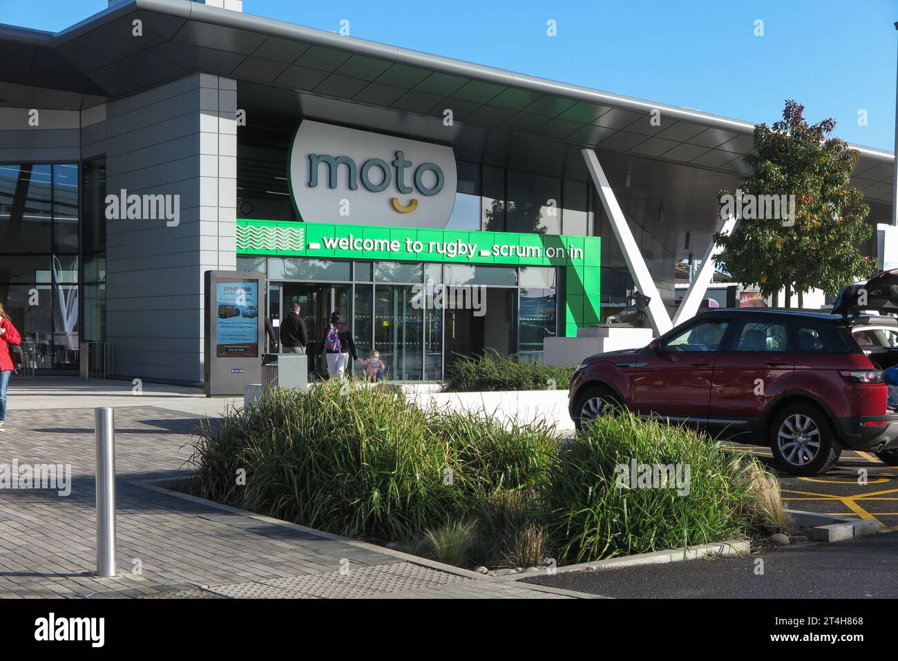 Die neuesten Moto-Services, an der Abfahrt 1 der M6 Stockfoto