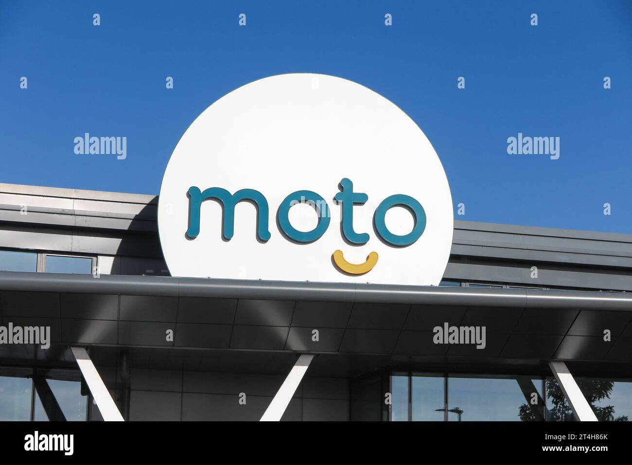 Die neuesten Moto-Services, an der Abfahrt 1 der M6 Stockfoto