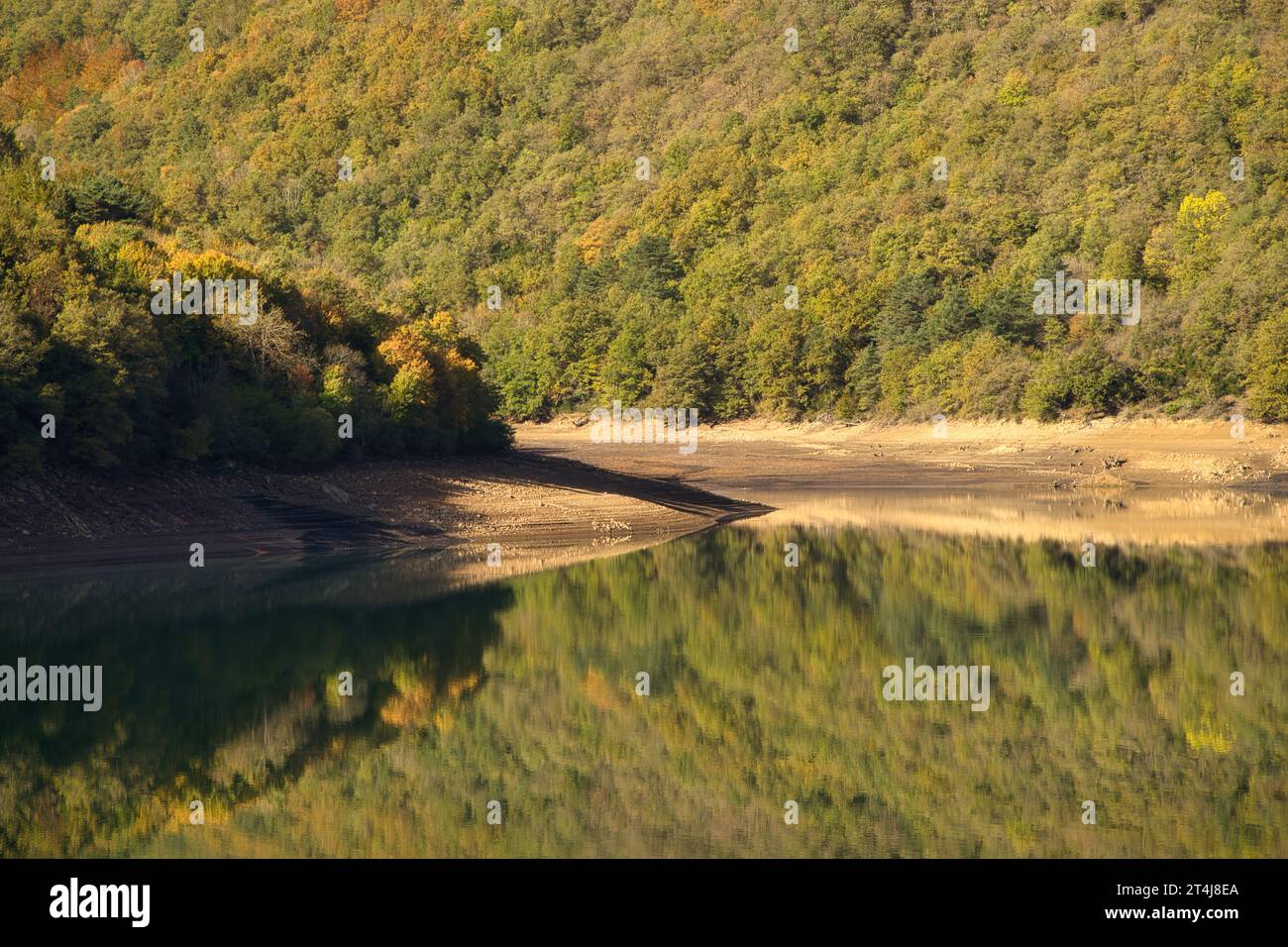 Idealer Hintergrund für Projekte in den Bereichen Umwelt, Natur, ländliche Ausflugsziele, Achtsamkeit, Entspannung, oder einladender Herbst, Frühling und Sommer. Re Stockfoto