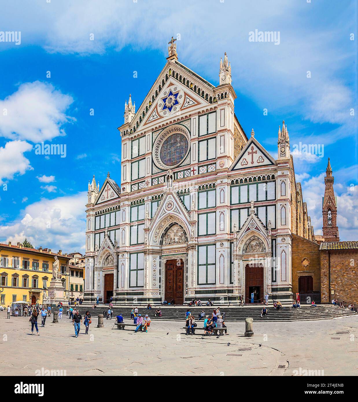Basilica di Santa Croce in Florenz, Italien Stockfoto