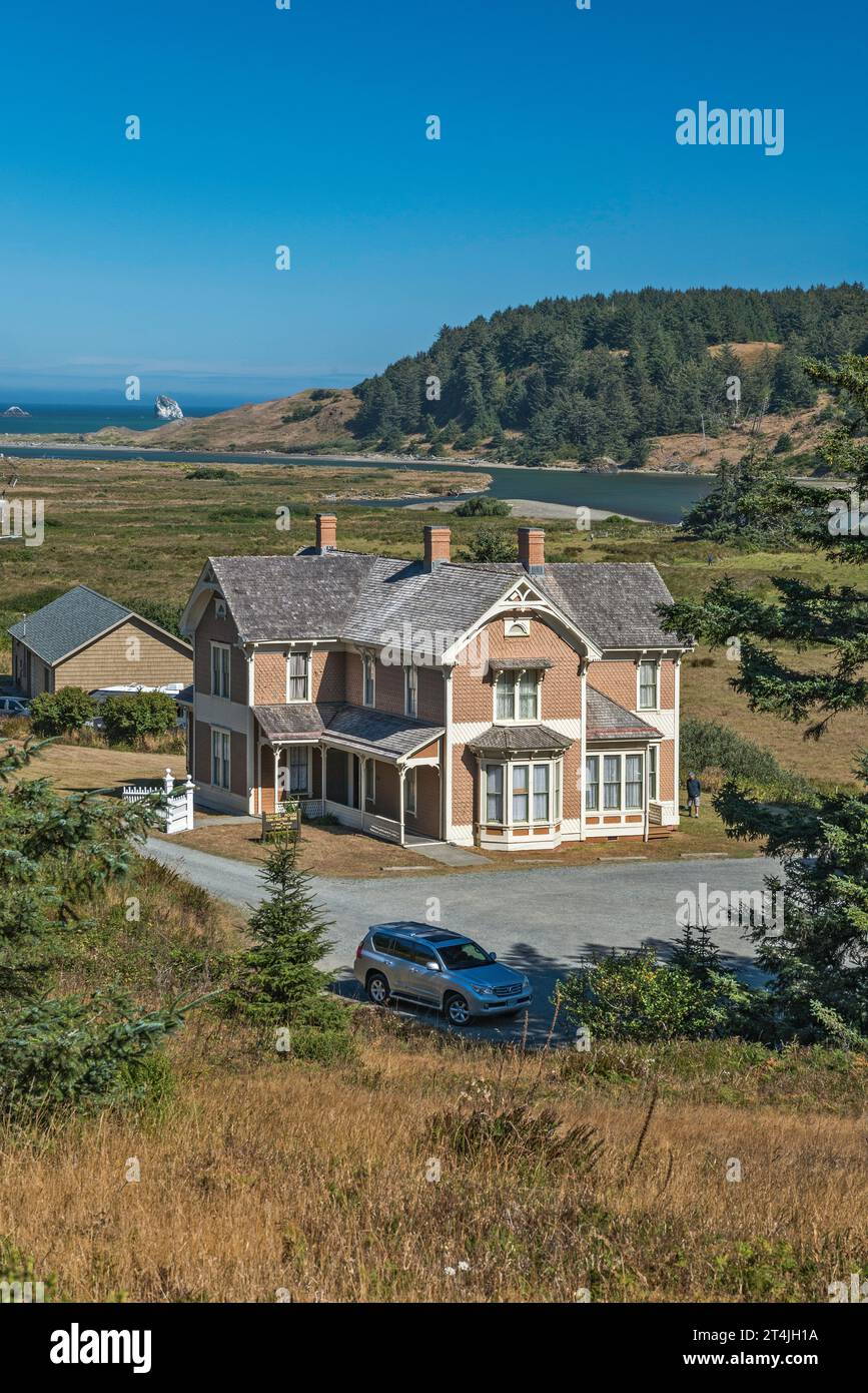 Hughes House, Cape Blanco State Park, Sixes River, Pazifikküste in der Nähe von Port Orford, Oregon, USA Stockfoto