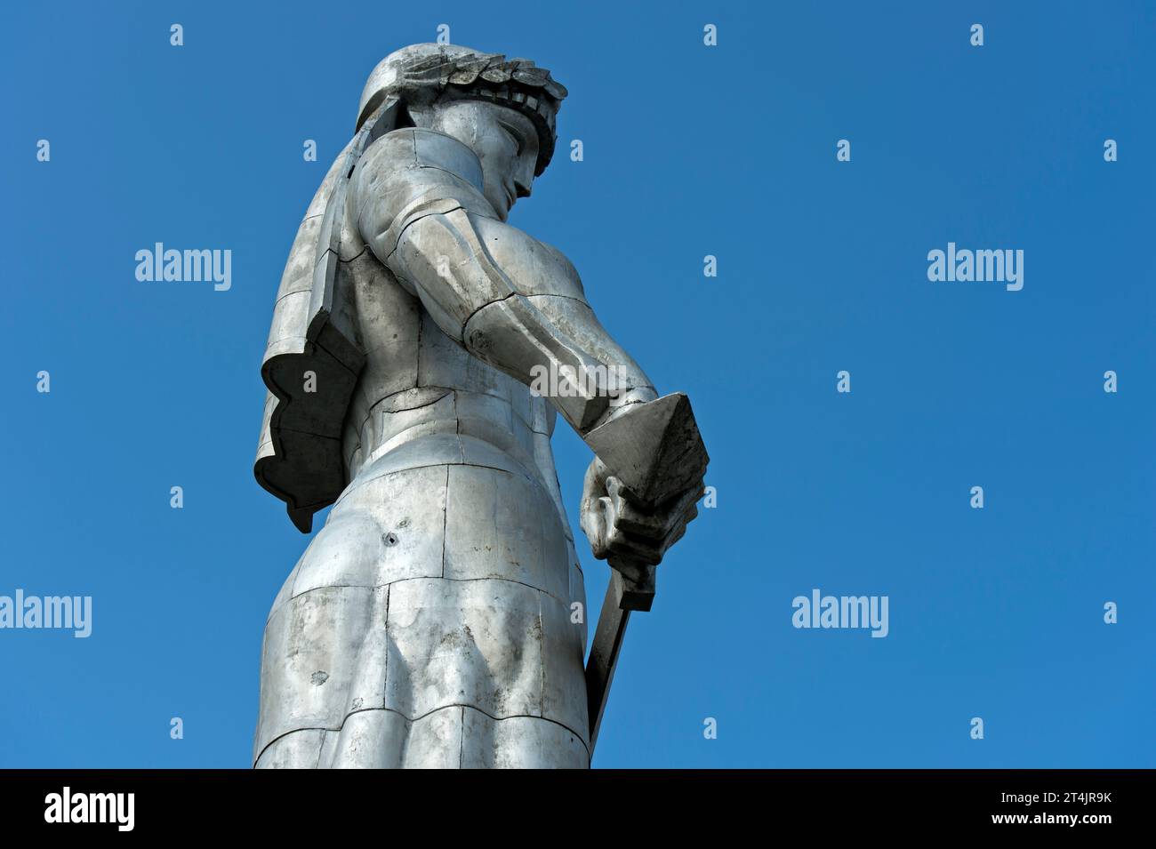 Statut der Mutter von Georgien, Kartlis Deda, Seitenansicht, Tiflis, Georgien Stockfoto