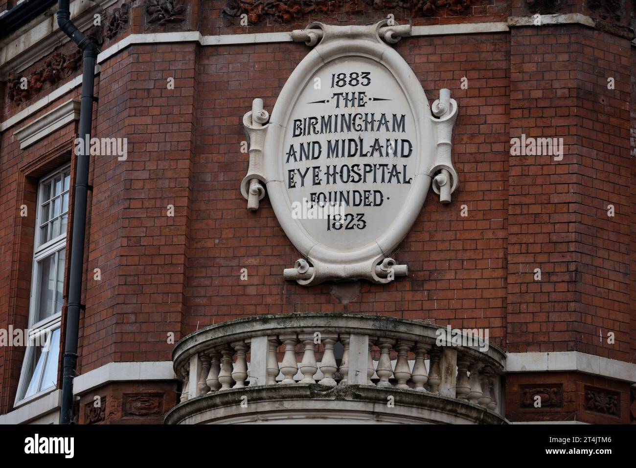 Das ehemalige Birmingham and Midland Eye Hospital, Birmingham, West Midlands, Großbritannien Stockfoto