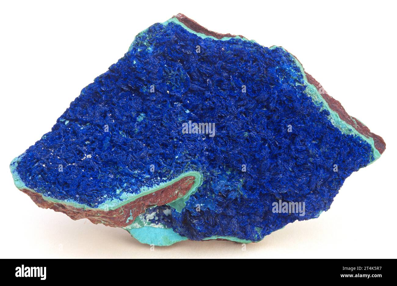 Azurit ist ein Kupferkarbonat-Mineral. Probe. Stockfoto