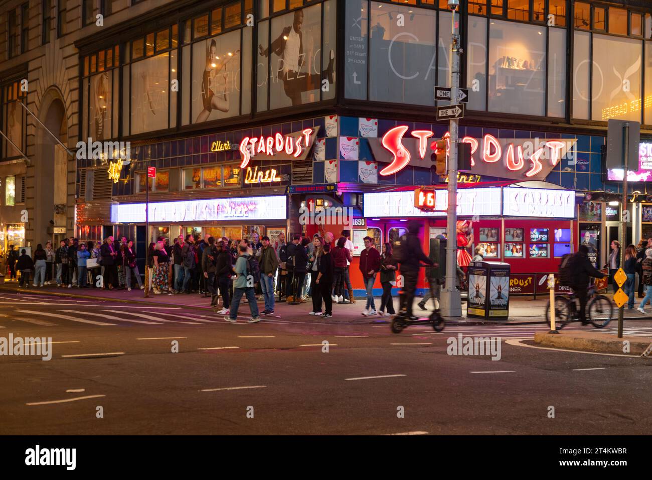 Ellen's Stardust Diner, New York City, Vereinigte Staaten von Amerika. Stockfoto