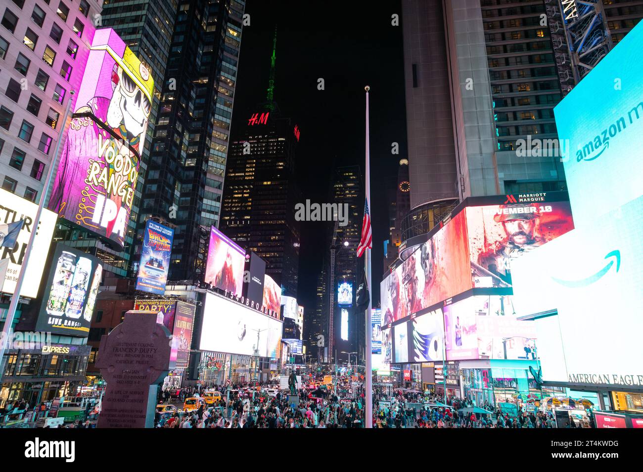Times Square, New York City, Vereinigte Staaten von Amerika. Stockfoto