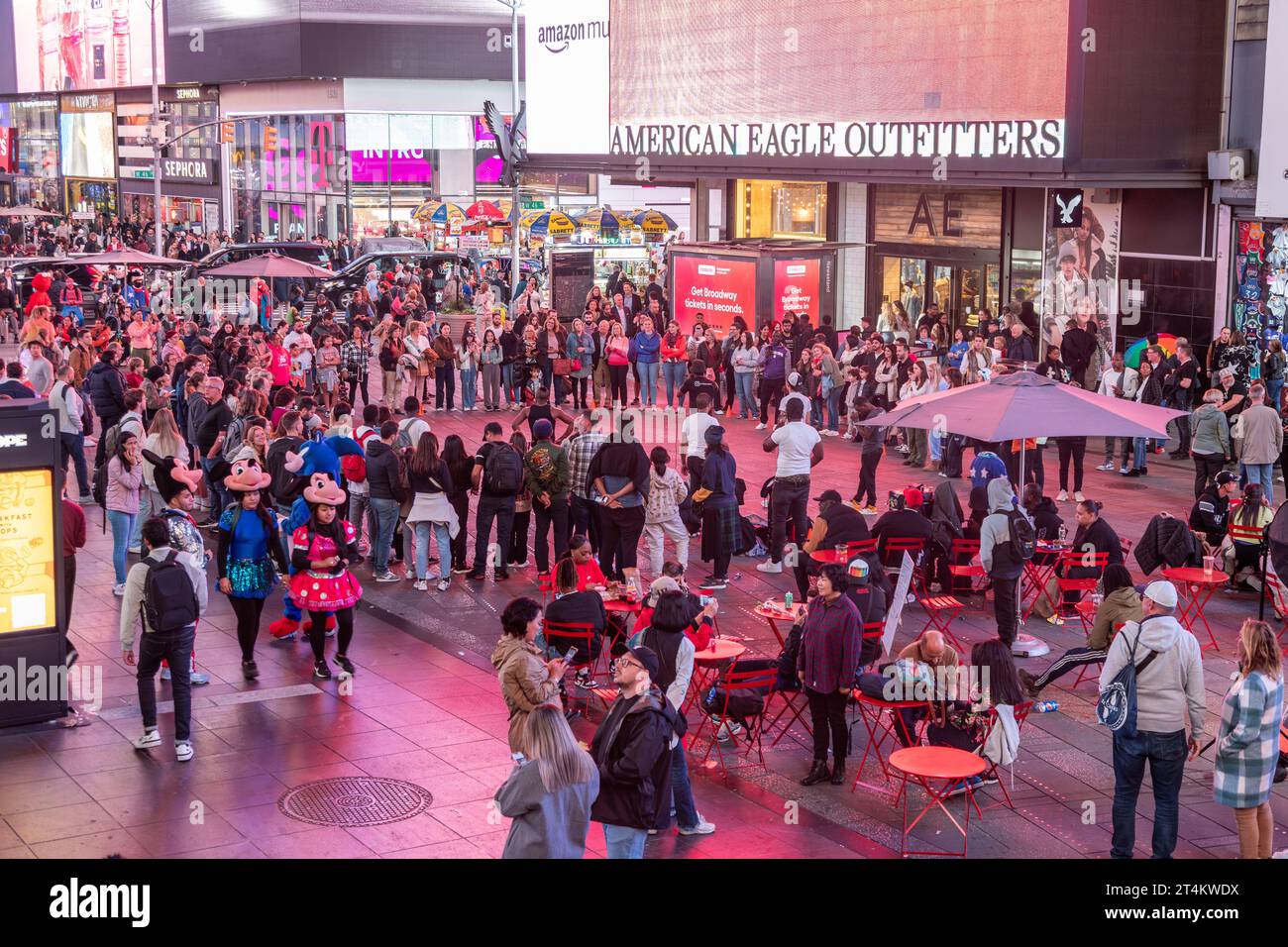 Times Square, New York City, Vereinigte Staaten von Amerika. Stockfoto