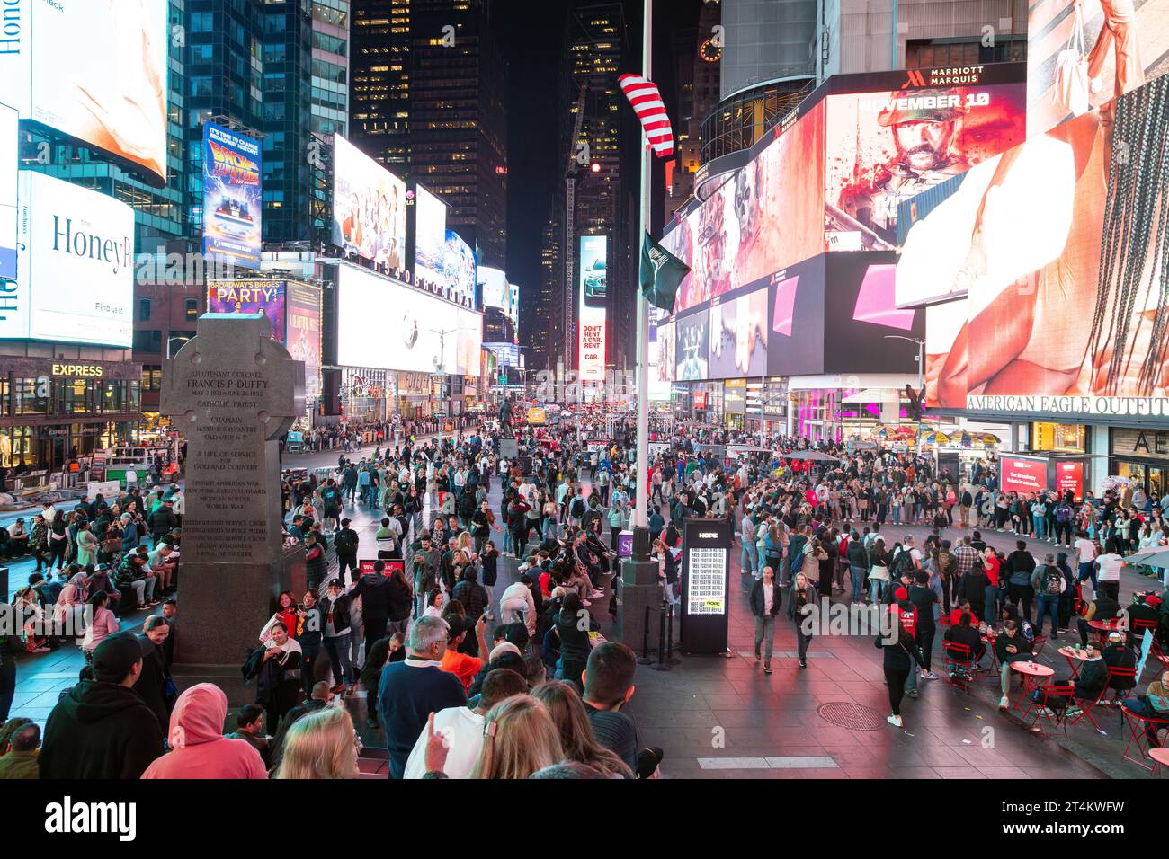 Times Square, New York City, Vereinigte Staaten von Amerika. Stockfoto