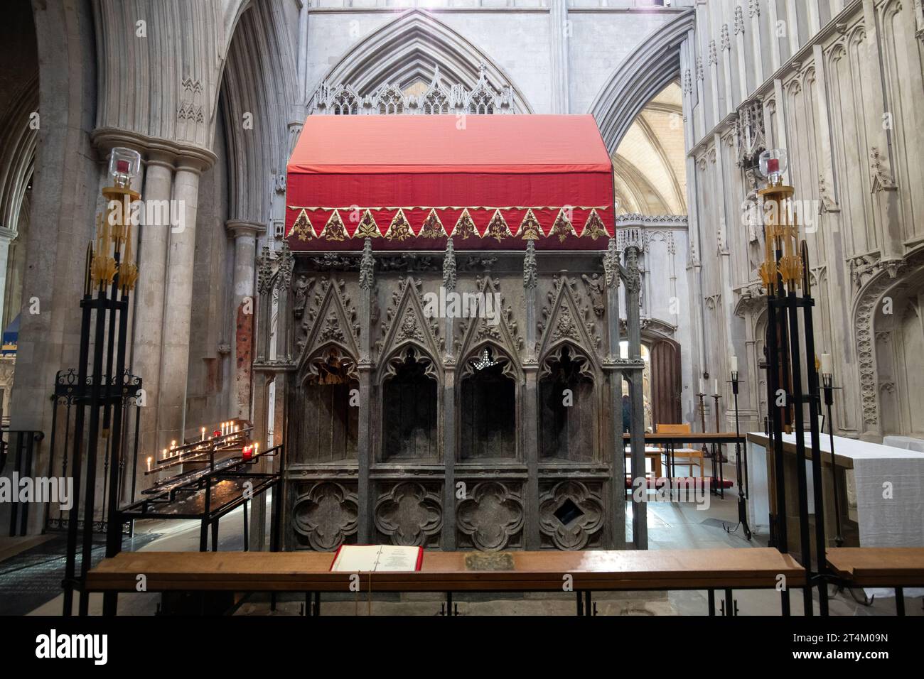 Der Schrein von St. Alban, die Kathedrale von St. Albans Stockfoto