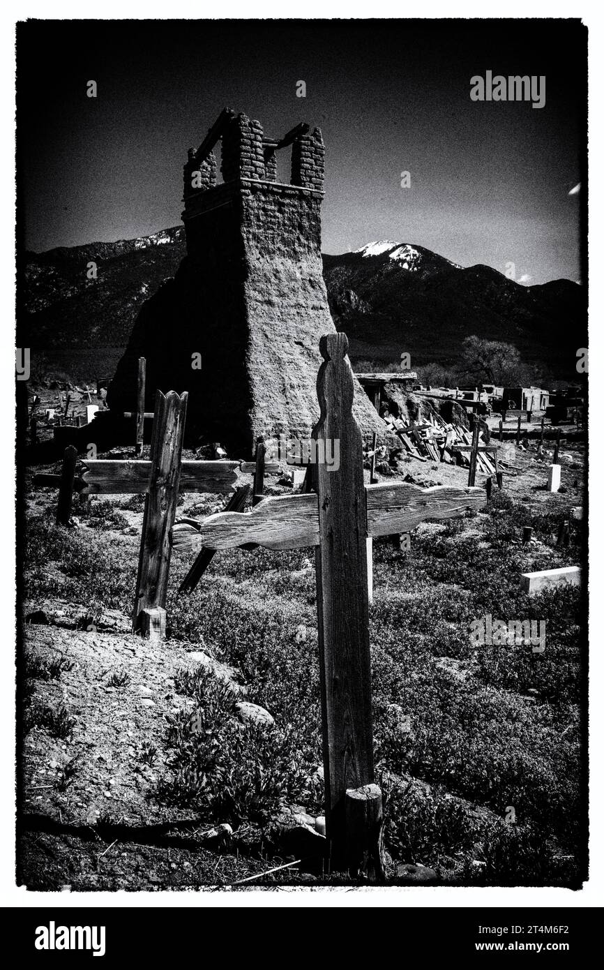 Taos, Pueblo Stockfoto
