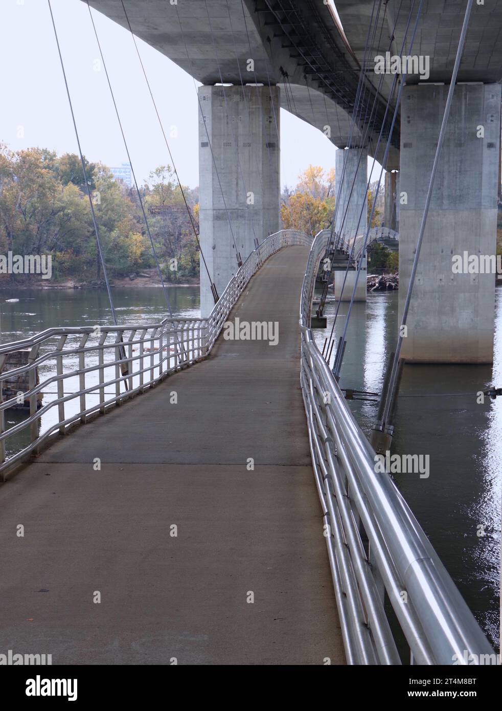 Steg Der Hängebrücke Stockfoto
