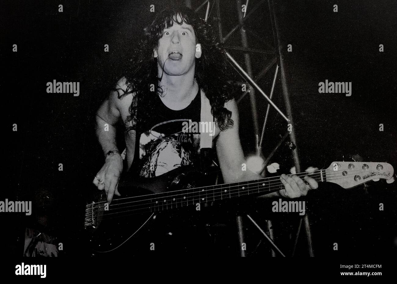 Ian Gillan & His Band, Ian Gillan, Ian Gillan Rock and Roll Hall of Fame, Ian Gillan & His Band, die 1991 live auftreten, Deep Purple Leadsänger Ian Gillan, Ian Gillan Vocals, Steve Morris Guitar, Brett Bloomfield Bass, Leonard Haze Schlagzeug, Foto Kazimierz Jurewicz, Stockfoto