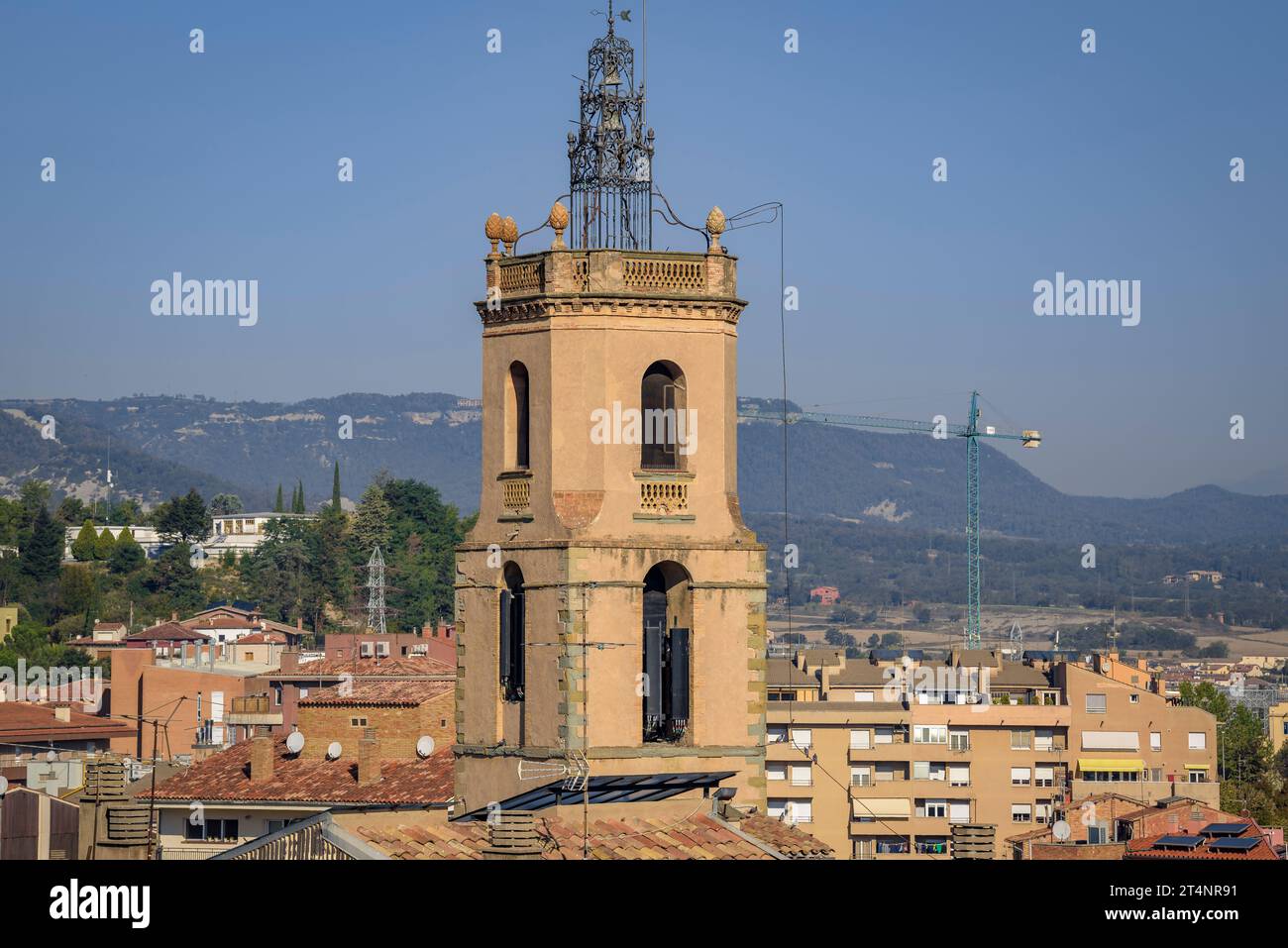 Glockenturm des Klosters Mare de Déu del Carme in Vic (Osona, Barcelona, Katalonien, Spanien) ESP: Campanario de la Mare de Déu del Carme, VIC Stockfoto