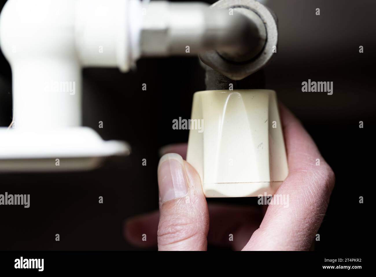 ANSCHAULICH: Der Gaspreis stieg im Oktober. Der Anstieg war nicht allzu schlecht wegen des warmen Wetters. ANP / Hollandse Hoogte / Laurens van Putten netherlands Out - belgien Out Stockfoto